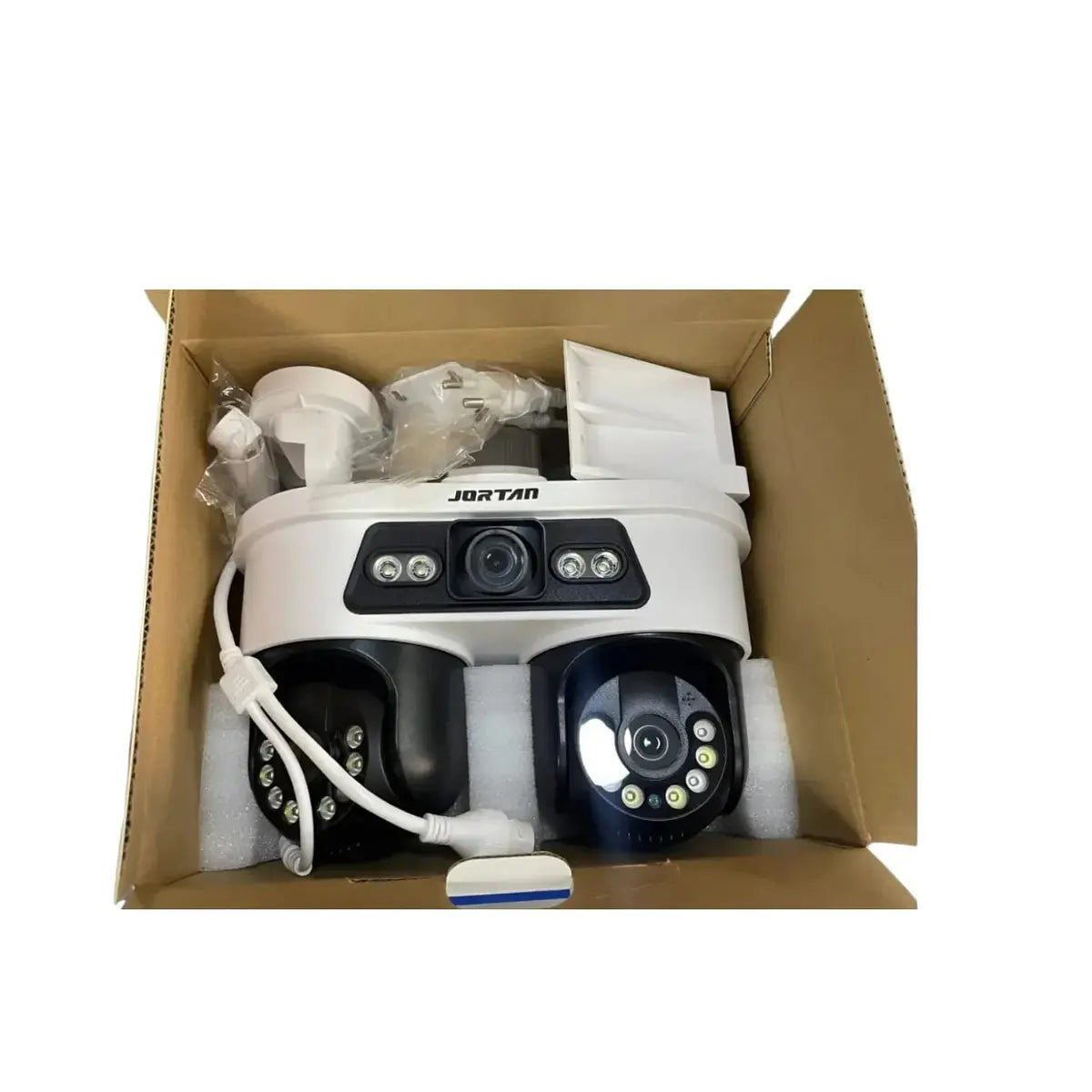 Cámara de Seguridad WiFi Exterior 360° Jortan Triple Lente JORTANN8 (App V380 Pro)
