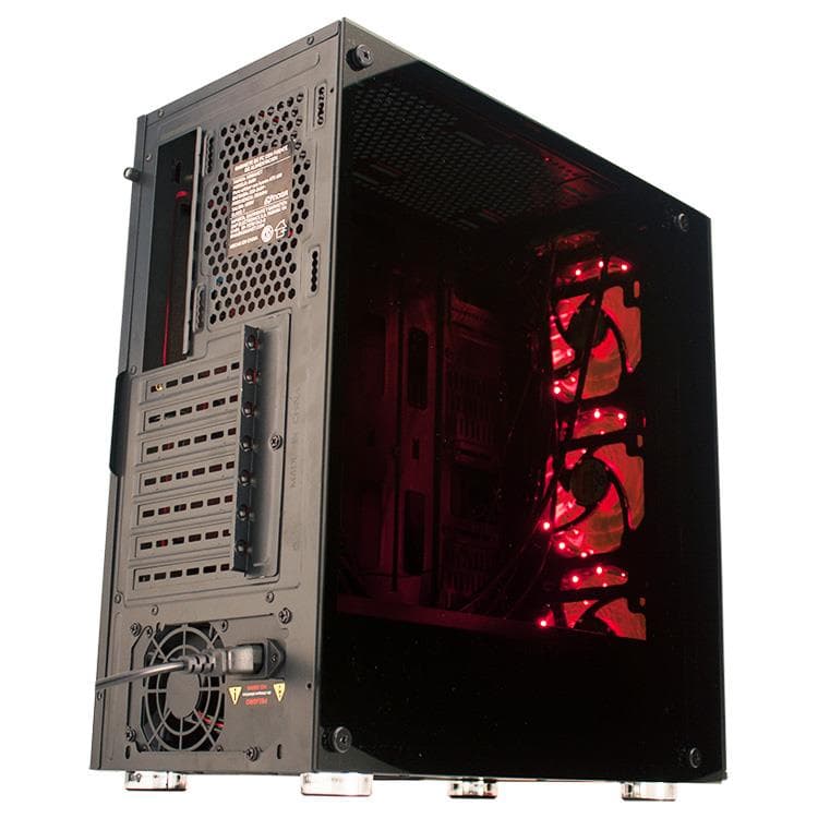 Gabinete Gamer Noga Stormer 8608 RGB con Fuente 600W y Vidrio Templado