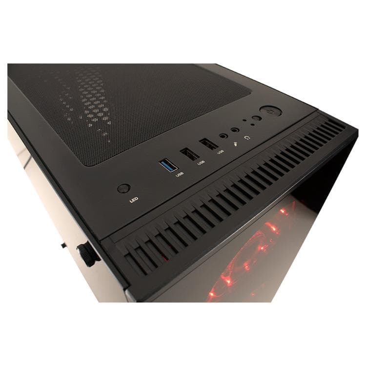 Gabinete Gamer Noga Stormer 8608 RGB con Fuente 600W y Vidrio Templado