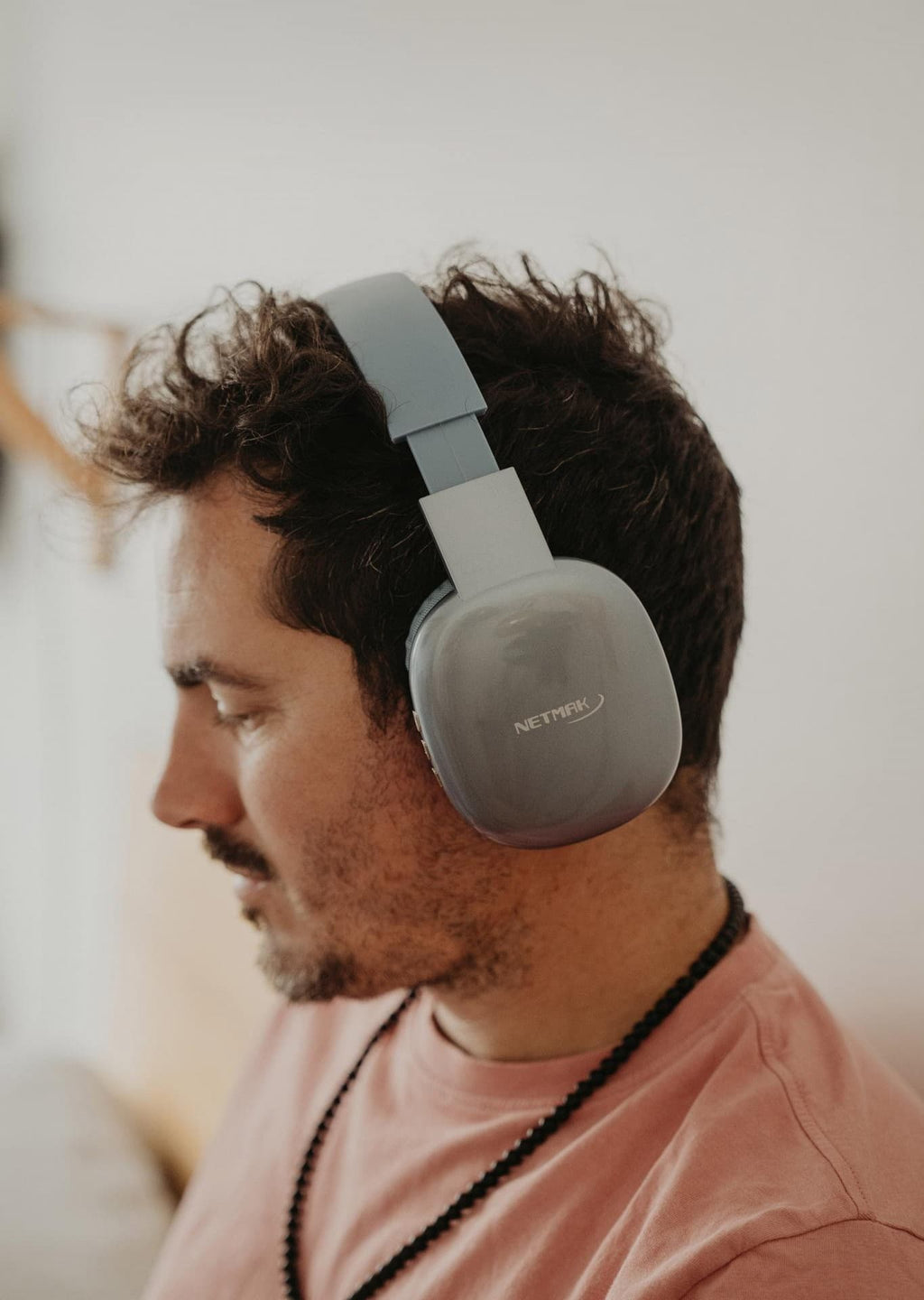 AURICULAR INALAMBRICO BLUETOOTH VINCHA DUAL NETMAK NEGRO NM-VOLT