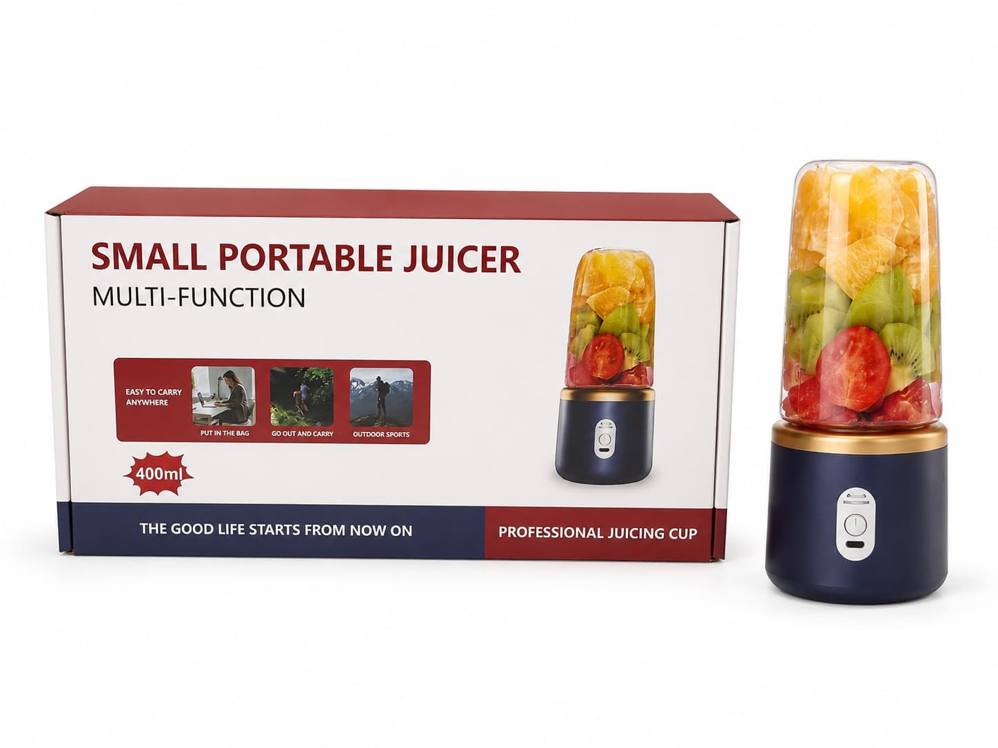 MINI LICUADORA PORTATIL JUGUERA BATIDORA 400ML - HP21