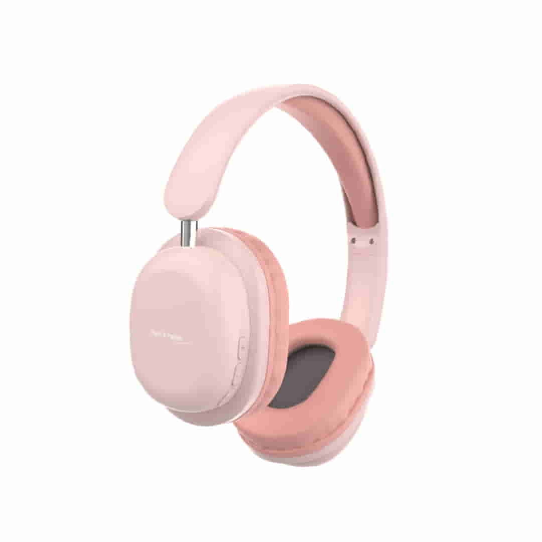 Auricular Inalámbrico Bluetooth Vincha Plegable Netmak NM-LIVE Rosa