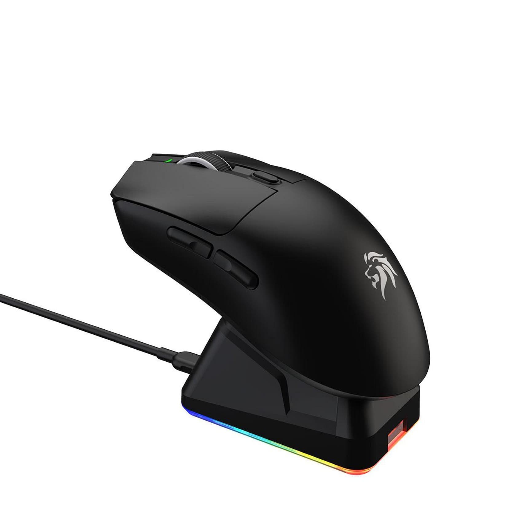 Mouse Gamer Inalámbrico Tri-Modo Netmak NM-GM62 con Base de Carga y RGB