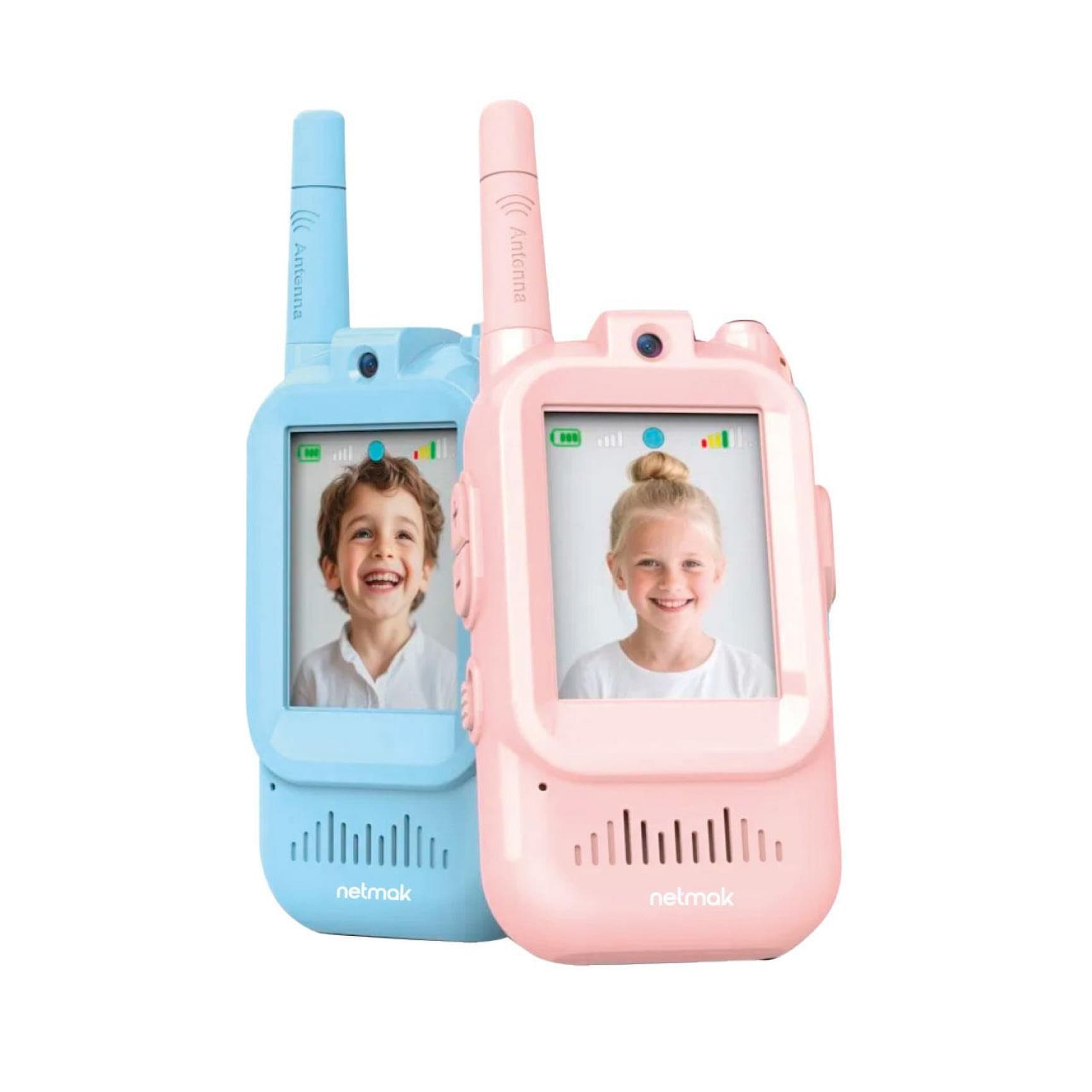 Walkie Talkies Infantiles con Cámara y Pantalla Netmak NM-WALKIE