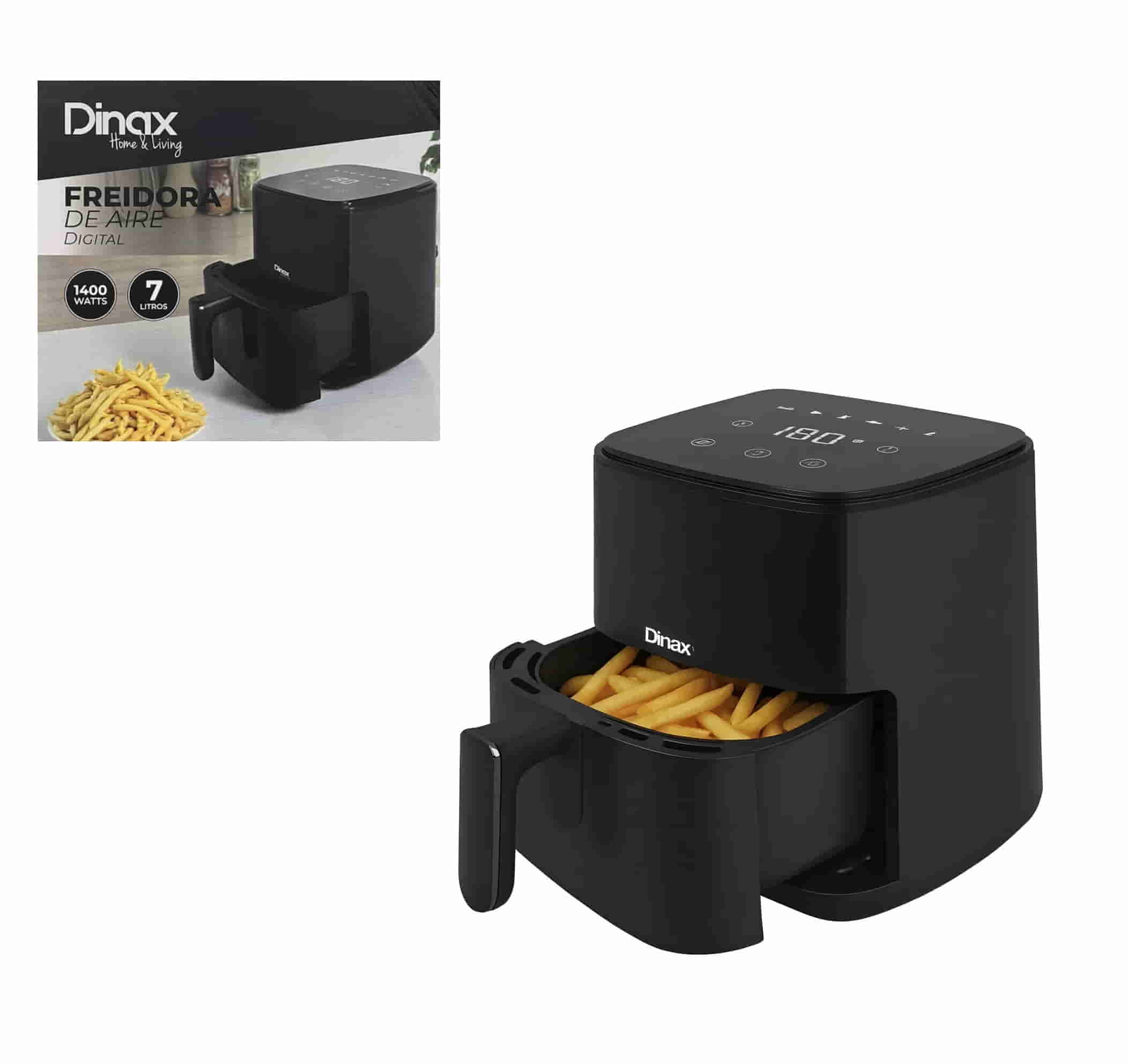 Freidora de Aire Digital Dinax AFX-14Z1 7 Litros 1400W Sin Aceite
