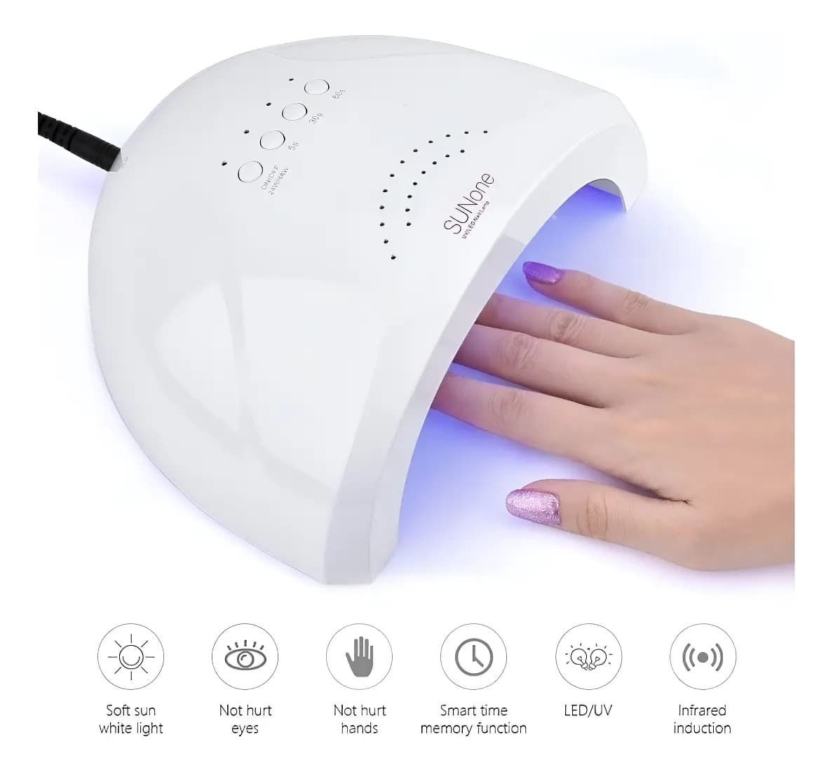 CABINA UV PARA UÑAS - MANICURA 48W - SUN ONE