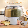 Dispensador Giratorio de Alimentos y Granos Dinax 360° 6 Compartimentos DXDISP360