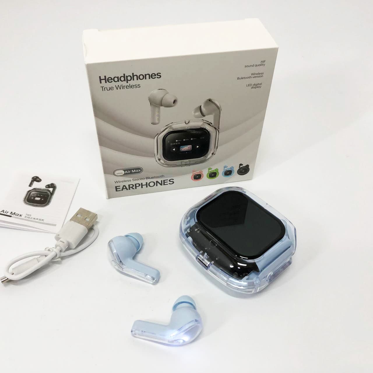 Auriculares Inalámbricos Bluetooth con Pantalla Táctil Touch Aura21 ANC+ENC