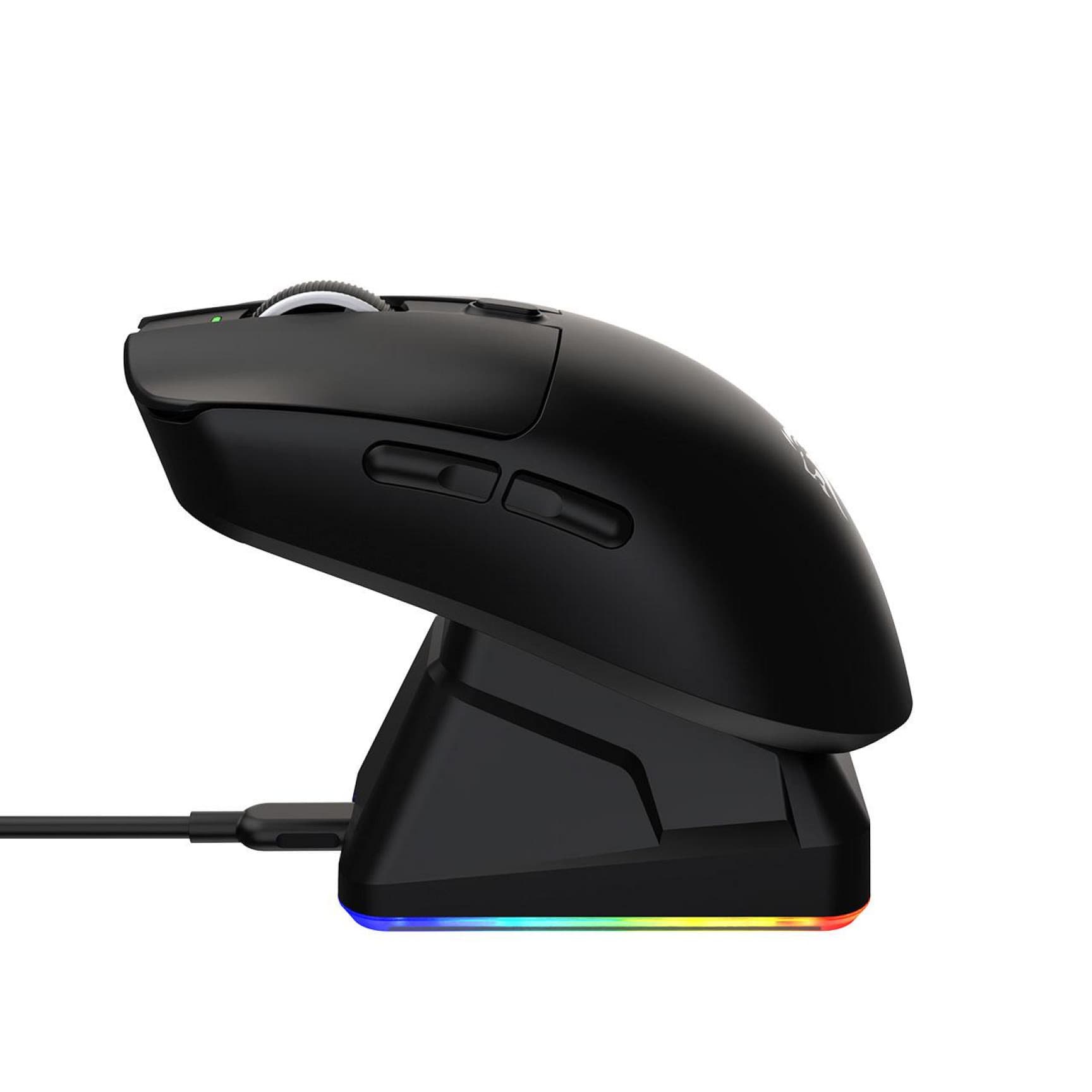 Mouse Gamer Inalámbrico Tri-Modo Netmak NM-GM62 con Base de Carga y RGB