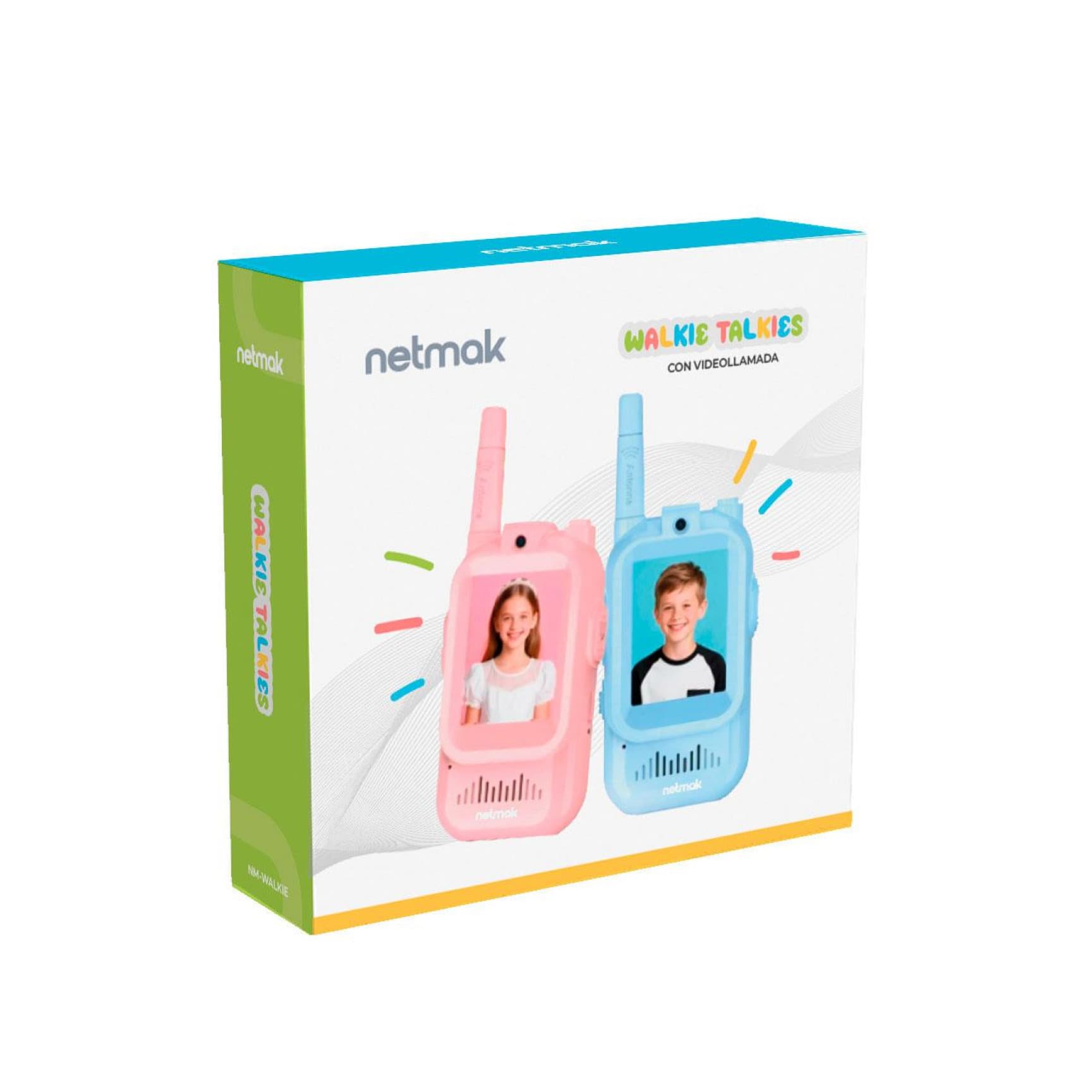 Walkie Talkies Infantiles con Cámara y Pantalla Netmak NM-WALKIE