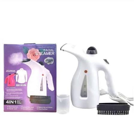 PLANCHA A VAPOR VERTICAL 4 EN 1 - LIMPIADORA VAPORIZADORA DE MANO - SAUNA FACIAL